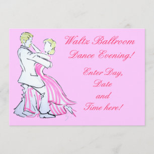 The Waltz Dancers Graphic design Invitation