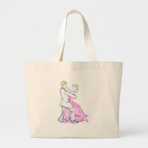 The Waltz Dancers Graphic design Large Tote Bag
