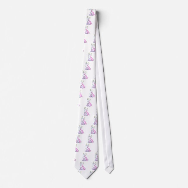 The Waltz Dancers Graphic design Tie (Front)