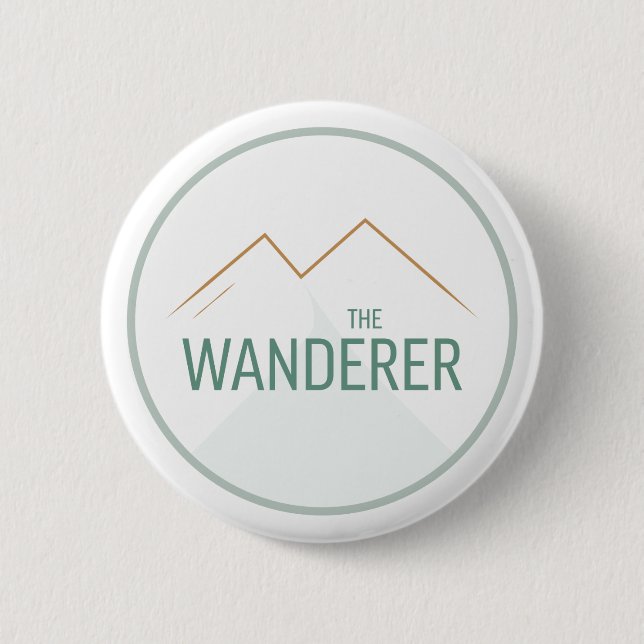 The Wanderer 6 Cm Round Badge (Front)