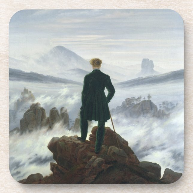 The Wanderer above the Sea of Fog, 1818 Coaster (Front)