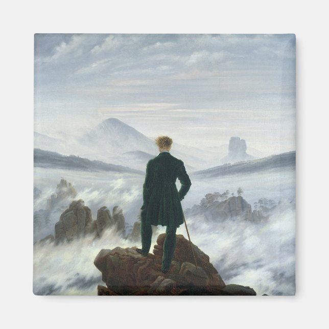 The Wanderer above the Sea of Fog, 1818 Magnet (Front)