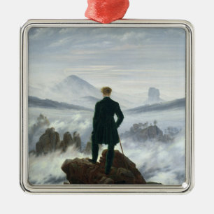 The Wanderer above the Sea of Fog, 1818 Metal Tree Decoration