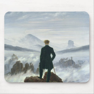 The Wanderer above the Sea of Fog, 1818 Mouse Mat