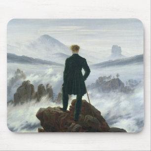 The Wanderer above the Sea of Fog, 1818 Mouse Mat