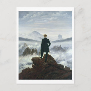The Wanderer above the Sea of Fog, 1818 Postcard