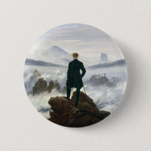 The Wanderer above the Sea of Fog 6 Cm Round Badge