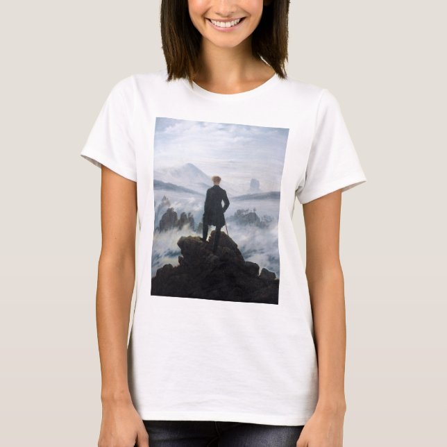 The wanderer above the sea of fog by Caspar David T-Shirt (Front)
