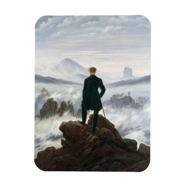 The Wanderer above the Sea of Fog Magnet (Vertical)