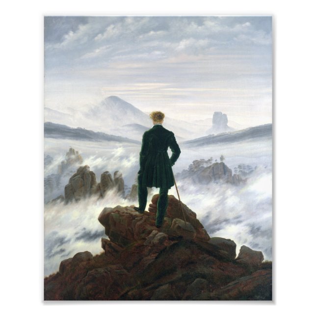 The Wanderer above the Sea of Fog Photo Print (Front)