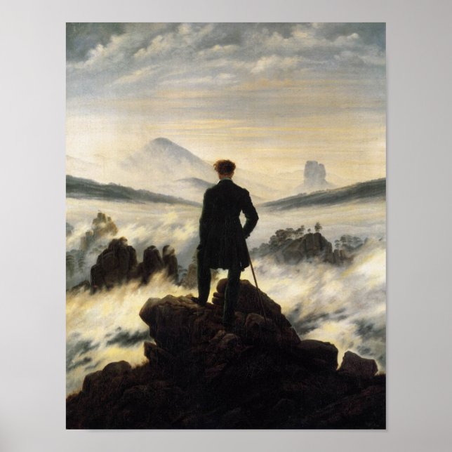 The Wanderer Above the Sea of Fog Poster (Front)