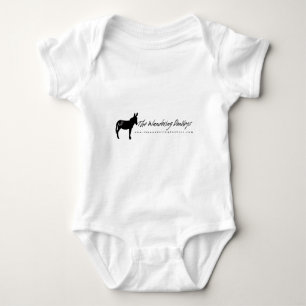 The Wandering Donkeys White Logo Ladies T Shirt L