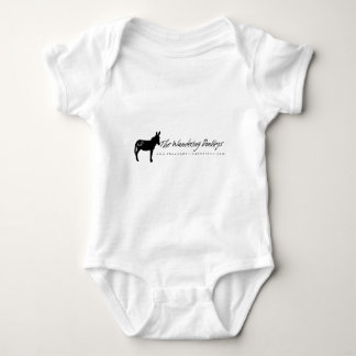 The Wandering Donkeys White Logo Ladies T Shirt L