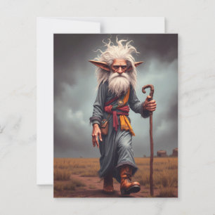The Wandering Elf Wizard Postcard