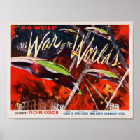 THE WAR OF THE WORLDS Retro SciFi Film HG Wells Vi