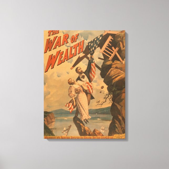 The War of Wealth Theatrical Poster Canvas Print (Front)