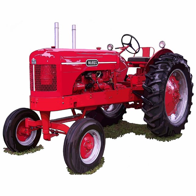 The Wards Tractor Standing Photo Sculpture (Front)