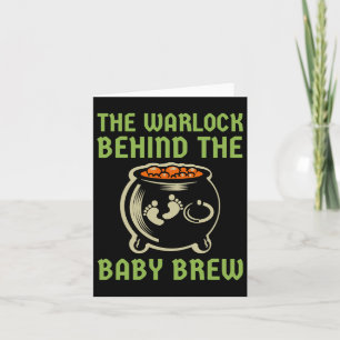 The Warlock Behind The By Halloween Costume Card