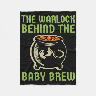 The Warlock Behind The By Halloween Costume  Fleece Blanket