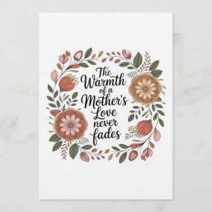 The Warmth Of A Mother's Love Never Fades Invitation