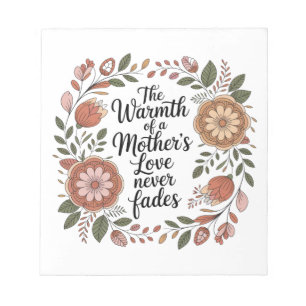 The Warmth Of A Mother's Love Never Fades Notepad