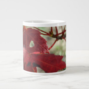 The Warmth of Blazing Red Fall Leaves on a Large Coffee Mug
