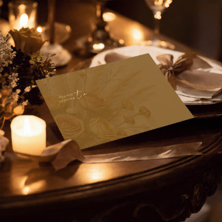 The Warmth of Fall Wedding Envelope