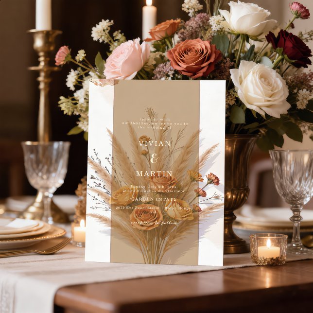 The Warmth of Fall Wedding Invitation (Creator Uploaded)
