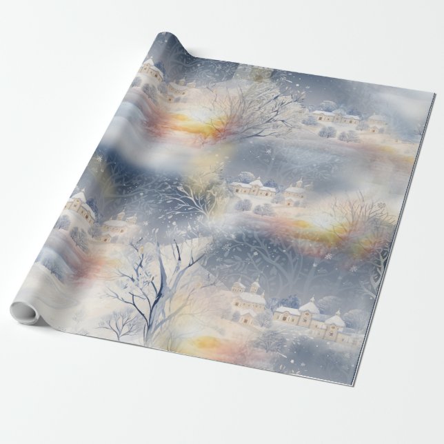 The Warmth of the Sun in the Winter Wrapping Paper (Unrolled)