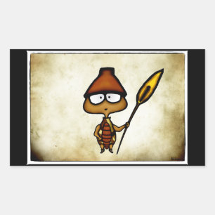 The Warrior Rectangular Sticker