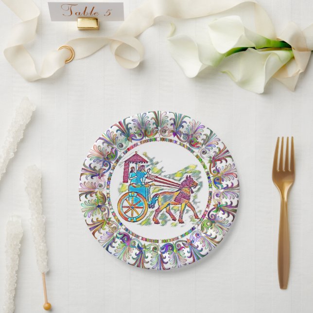 The warriors Paper Plate (Wedding)