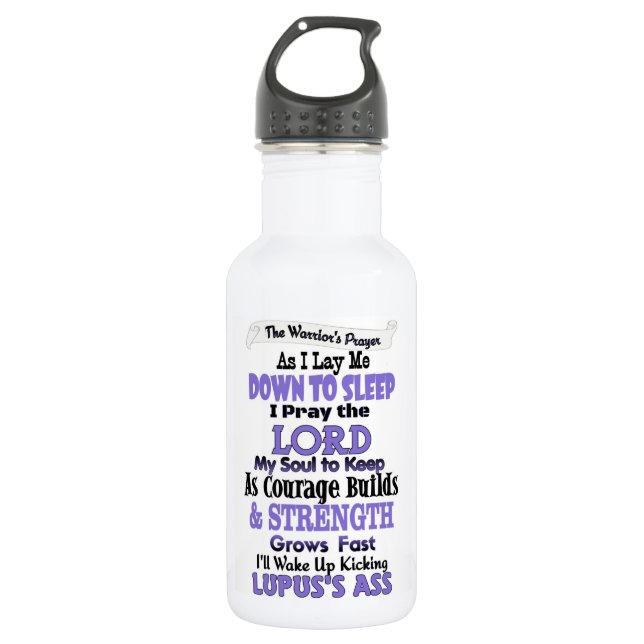 The Warrior's Prayer Lupus 532 Ml Water Bottle (Front)