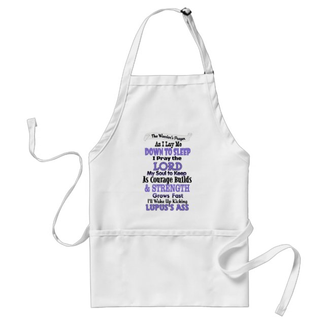 The Warrior's Prayer  Lupus Standard Apron (Front)