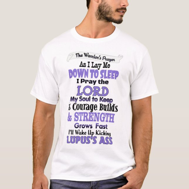The Warrior's Prayer  Lupus T-Shirt (Front)