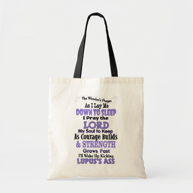 The Warrior's Prayer  Lupus Tote Bag (Front)