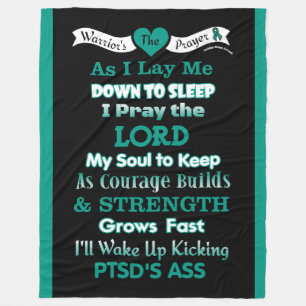 The Warrior's Prayer...PTSD Fleece Blanket