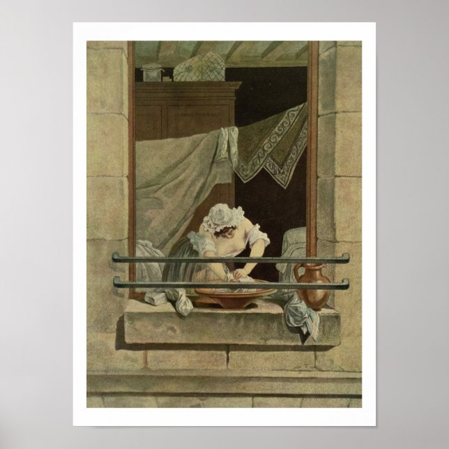 The Washerwoman, engraved by J. Laurent Julien (c1 Poster (Front)