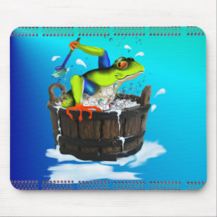 The Washing Frog Mousepad