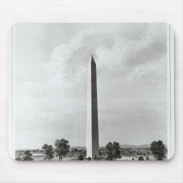 The Washington Monument and Surroundings Mouse Mat (Front)