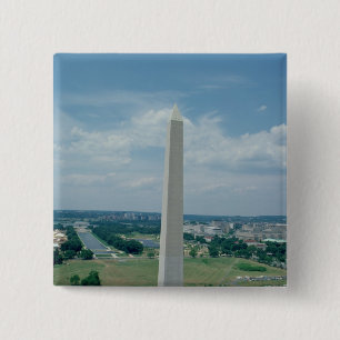 The Washington Monument, built 1848-85 15 Cm Square Badge