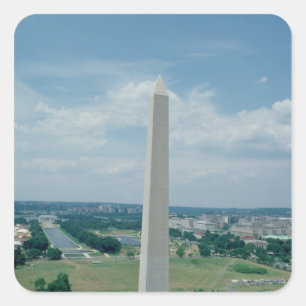 The Washington Monument, built 1848-85 Square Sticker