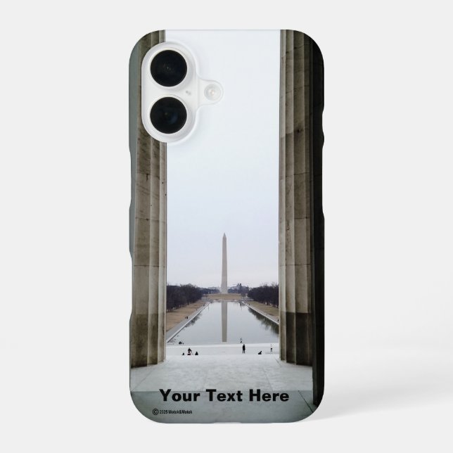 The Washington Monument iPhone 16 Case (Back)