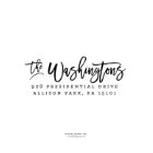 The Washingtons Family Name Return Address Stamp 