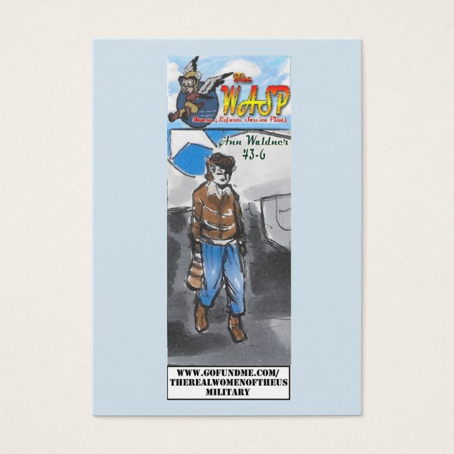The WASP Ann Waldner Trading Card (Front)