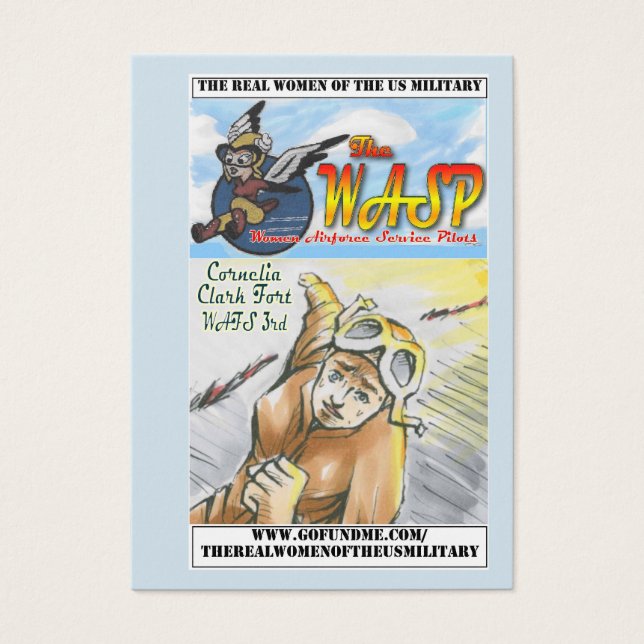 The WASP Cornelia Clark Fort Trading Card (Front)
