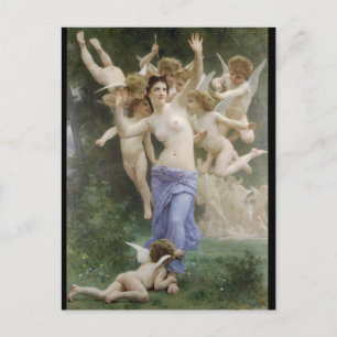 The Wasps Nest by Bouguereau Postcard