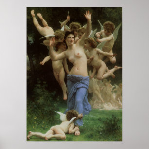 The Wasp's Nest by William Adolphe Bouguereau Poster