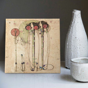 The Wassail Mackintosh Art Nouveau Wall Decor Cera Tile