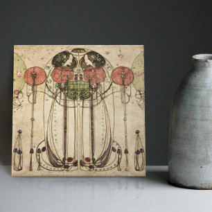 The Wassail Mackintosh Art Nouveau Wall Decor Cera Tile