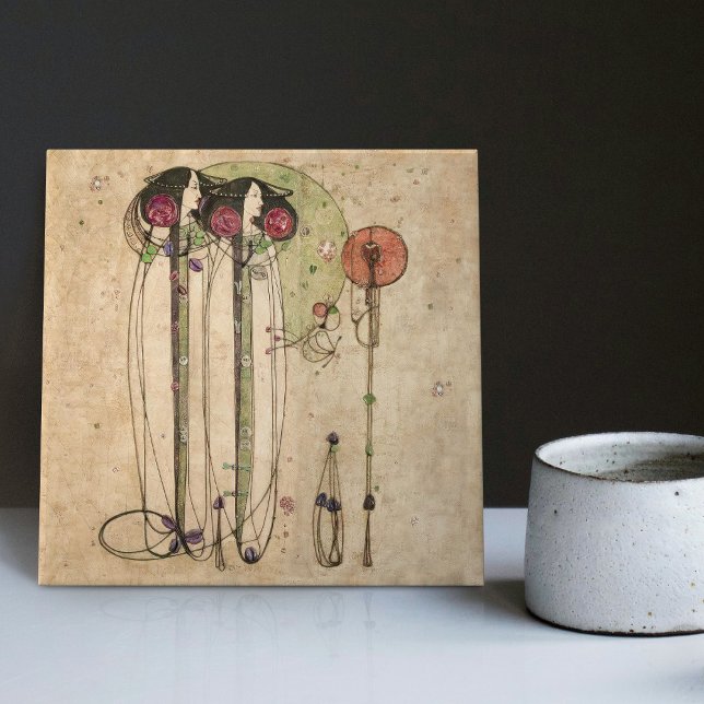 The Wassail Mackintosh Art Nouveau Wall Decor Tile (Creator Uploaded)